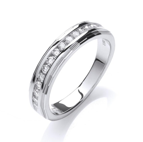 0.25 - 1.00 Carat Natural Eternity Diamond Rings