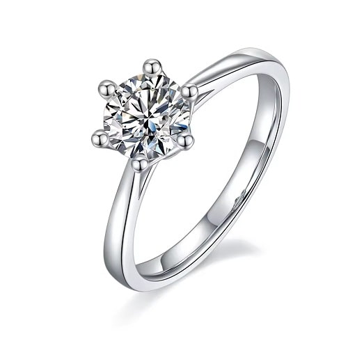 0.20 - 3.00 Carat Lab-Created Diamond Womens Engagement Rings