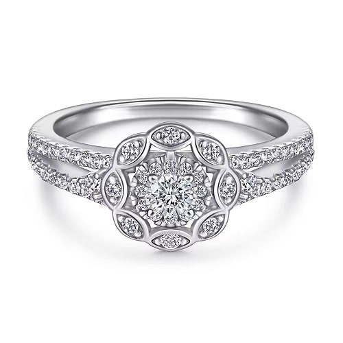 0.20 - 2.00 Carat Lab-Created Diamond Womens Engagement Rings