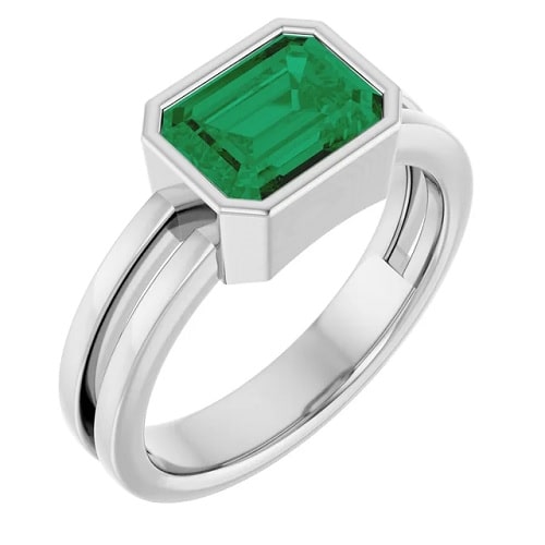 Emerald Gemstone Diamond Rings
