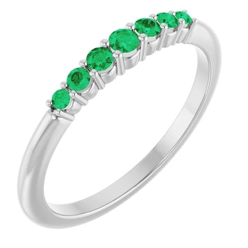 0.23 Carat Emerald Gemstone Rings