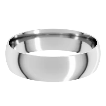 Aviyah Plain Wedding Rings for Women in 9K White Gold