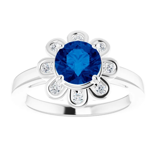 1.42 Ct Blue Sapphire Avenlee  in Silver 925