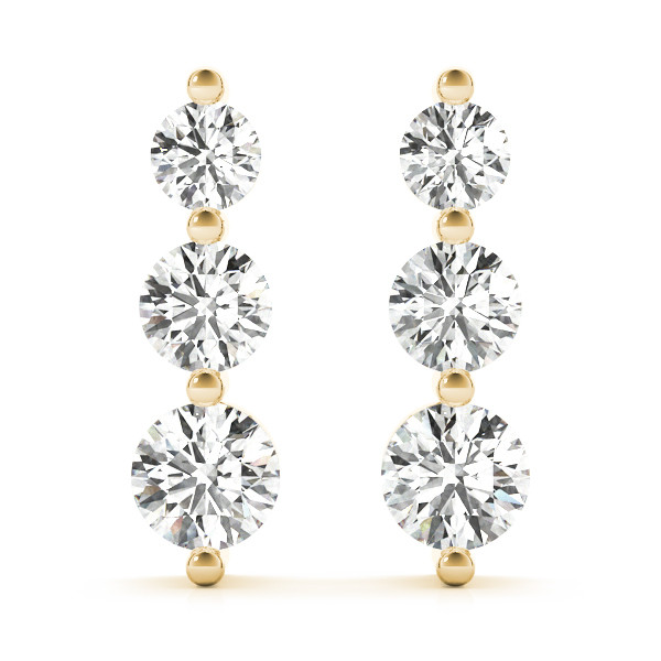 0.24 Ct Lab-Created Round Cut Fhyllis Cluster Diamond Earrings in Silver 925