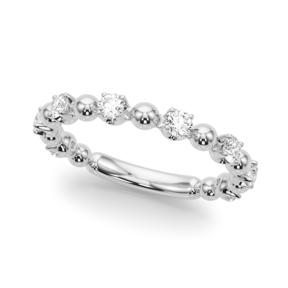 0.5 Ct Lab-Created Round Cut Felomina Everyday Diamond Rings in Silver 925