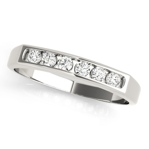 0.2 Ct Lab-Created Round Cut Jurni Eternity Diamond Rings in 9K White Gold