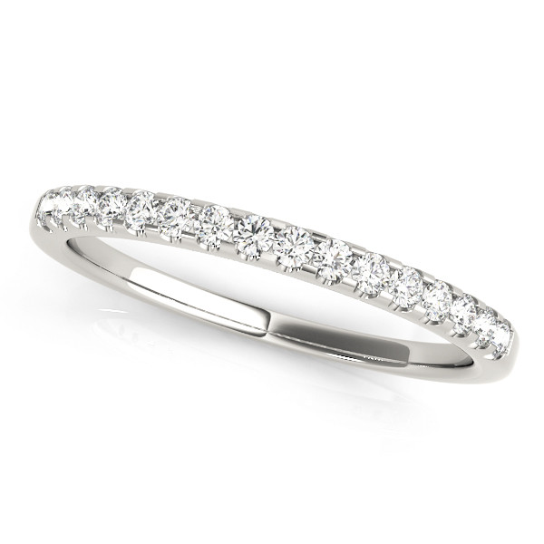 0.25 Ct Lab-Created Round Cut Amicia Three Quarter Eternity Diamond Rings in 9K White Gold