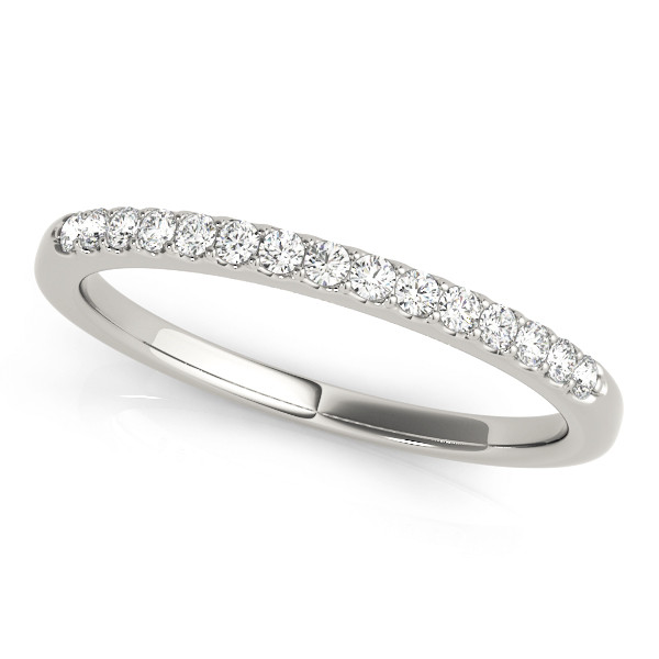 0.5 Ct Lab-Created Round Cut Lynleigh Three Quarter Eternity Diamond Rings in 9K White Gold