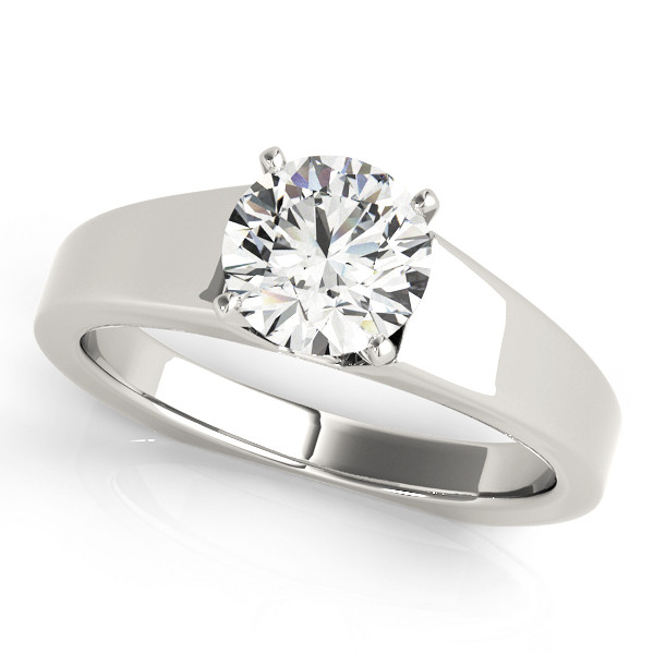 0.1 Ct Natural Round Cut Nelwin  Solitaire Diamond Rings in Silver 925