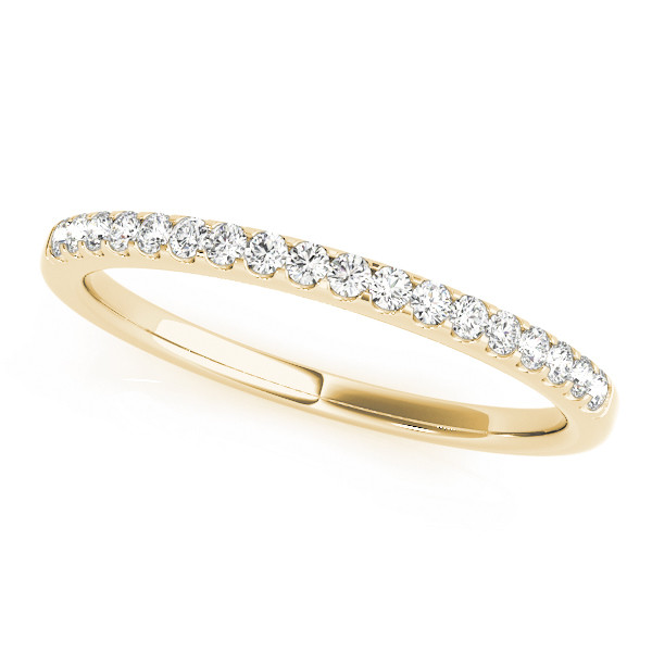 0.18 Ct Lab-Created Round Cut Austyn Half Eternity Diamond Rings in 9K White Gold