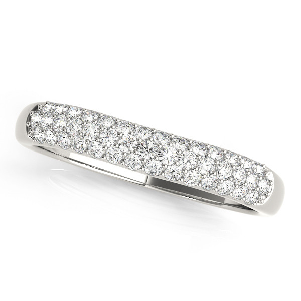 0.25 Ct Lab-Created Round Cut Kaileigh Eternity Diamond Rings in 9K White Gold