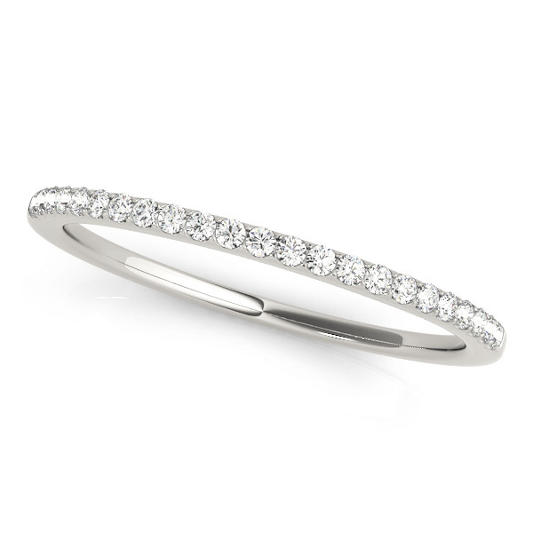 0.08 Ct Lab-Created Round Cut Rynleigh Three Quarter Eternity Diamond Rings in 9K White Gold