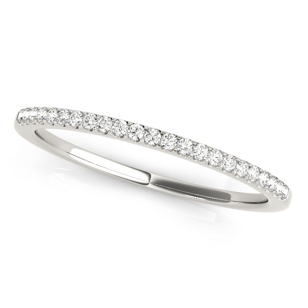 0.12 Ct Lab-Created Round Cut Rosita Three Quarter Eternity Diamond Rings in 9K White Gold