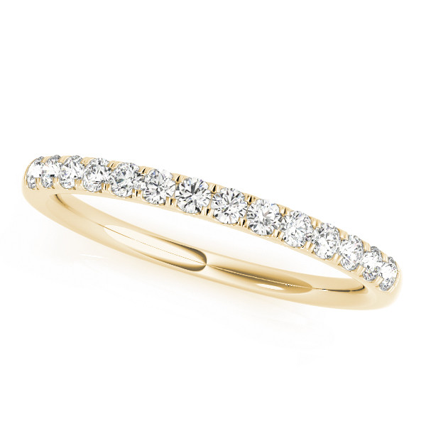 0.5 Ct Lab-Created Round Cut Khushi Three Quarter Eternity Diamond Rings in 9K White Gold