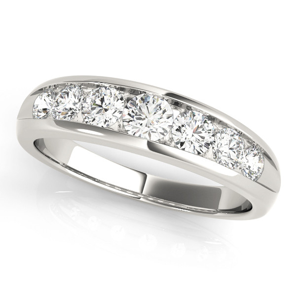 0.25 Ct Lab-Created Round Cut Ivelisse Eternity Diamond Rings in 9K White Gold