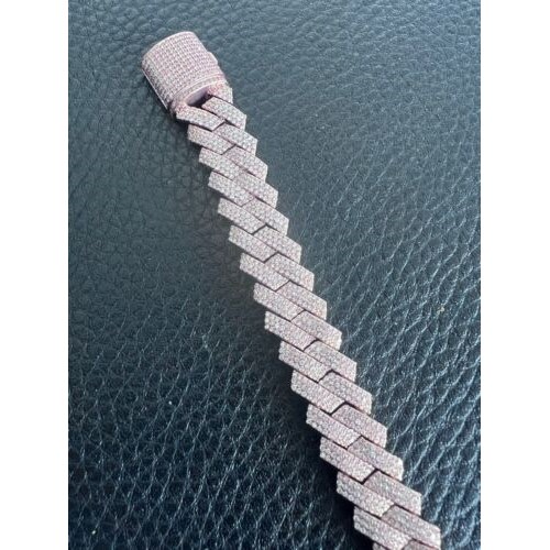 Natural Round Cut Shylee Diamond Tennis Bracelets in 9K Rose Gold